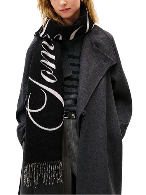 Sciarpa con logo 100% lana Tommy Hilfiger | AW0AW17786BDS